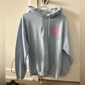 Anti Social Social Club baby blue hoodie